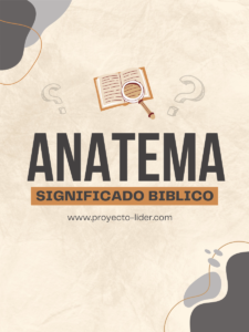 Anatema significado biblico